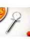 Stainless Steel Serrated Pizza Ravioli Dough Cutter Cutting Knife Dough Forming Roulette