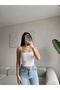 Basic Crop with Straps - White - 4