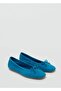 Suede Ballerinas with Bow