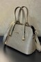 Stylish Zippered Modern Shoulder Bag Gold Color Shoulder Bag - 3