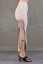 Women's Leg Tie Long Slit Skirt - 5