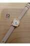 New Fashion Women's Retro Minimalist Wrist Watch Vintage Style Beige Band Model 0014