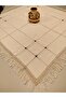 Handcrafted Lace Authentic Antique Embroidered Buldan Cendere 105X105 cm Tablecloth - 3
