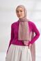 Muslin Checker Pattern Shawl 3350-Foggy Powder - 2