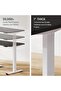 FlexiSpot Electric Standing Desk 121x60 cm with Height-Adjustable Spacious Desk - Charcoal Black - 5