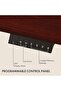 FlexiSpot Electric Standing Desk 121x60 cm with Height-Adjustable Spacious Desk - MIH Mahogany - 4