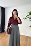Melesa Burgundy Bead Detailed Shirt