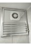 Chrome Bathroom Grille with Fan Aluminum 50*50cm Q125 Fan 155 M3 - 2
