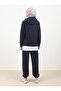 Slit Tracksuit Set - Navy Blue - Por La Cara - 6