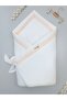 Salmon Baby Blanket, 100% Cotton, Natural Organic Sleeping Swaddle, Hospital Discharge Gift for Newborns - 2