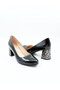 Women's Genuine Leather Heeled Shoes - 3