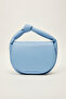 Large Handbag with Plain Skin Drawstring Handle
