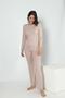 Women's Long Sleeve Crew Neck Viscose Stone Pajama Set C9T3N5O-048 - 3