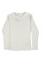 Girl's Ecru Gray Corded Badili Salopet Dress - 2