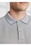 Polo Neck Gray - White Men's T-Shirt 4A 9000000003 - 4