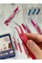 Sticker Tweezers Curved Tip Dark Pink/Decal/Washi Tape/Sticker/Bullet Journal/Notebook Embellishment - 5