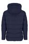 Men's Navy Blue Water and Windproof Fixed Hooded Fluffy Collar Thick Fur Inside Puffer Coat&Coat - 3