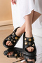 Women's Eva Rhinestone High-Scale Non-Slip Sole Daily Beach Sea Pool Bath House Slippers - 5