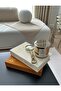 Fabric Covered Rodin 2-Piece Brown & Beige Decorative Book Box