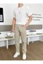 Men's White Ribbed Crew Neck Knitwear T-Shirt - 6