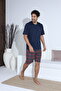 Men's Short Sleeve Shorts Men's Pajama Set New Season - 5