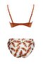 Round Neck Patterned Bikini Set - 2