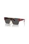 Junior Ojb4387 404787 28 Children's Rectangular Beige Red Sunglasses