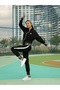 Women's Zip-Up Sport Tracksuit Set with Embroidery, 2-Ply Lycra