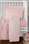 Baby Muslin 100% Cotton Jacquard Duvet Cover Set - Heart Pink - 2