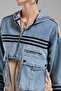 Women's Two Color Garnish Removable Design Jacket and Vest - 8