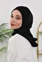 Women's Ready-To-Wear Bonnet with Winter Hood and Closure Feature, Black, B-89O - 6