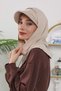Women's Ready-To-Wear Hat with Winter Visor and Closure Feature, Beige, B-88O - 7