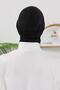Four Seasons Detachable Hijab Bonnet with Visor, Black, B-82O - 8