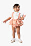 Ruffled Gardener Skirt Romper Set 3-Piece Set 3601 - 5