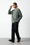 Oversize Long Sleeve Stretchy Modal Men's T-Shirt - 4