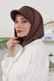 Four Seasons Women's Instant Bonnet with Visor and Concealer Feature, Brown, B-88O - 3
