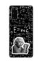 Samsung Galaxy S20 Compatible Transparent Case Albert Einstein Design