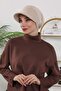 Winter Visor Hat, B-73O, Beige - 6