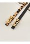 2 Pack Gold Buckle Thin Belt, Trouser Belt, Shirt Belt, Coat Belt, Dress Belt - 4