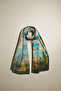100% Silk Shawl Scarf (45X165 cm) - Monet (Japanese Bridge)