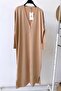 كارديجان حجاب مرسيريزد بأزرار طويلة - بني حليبي - 2