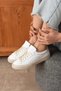 Lena Women's Comfortable Sole Casual Sneaker with Back Piece Detail - 4