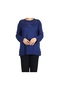 Women's Stone Collar Lycra Large Size Bluz