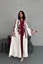 women's satin fabric button detail dress NBMS2507