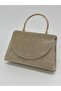Women's Stoned Gold Gold Evening Dress Clutch Chain Strap Hand Wedding Engagement Night Shoulder Bag - 4
