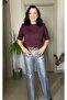 Padded Tok Fabric Cotton Crew Neck Basic Tshirt - 5