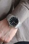 Siah Dial Steel Men's Watch - 3