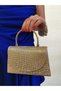 Women's Stoned Gold Gold Evening Dress Clutch Chain Strap Hand Wedding Engagement Night Shoulder Bag