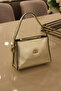 Women's Mini Gold Hand and Shoulder Bag Daily Use / Faux Leather - 5