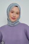 Jacquard Cotton Shawl Mosaic Pattern - Gray